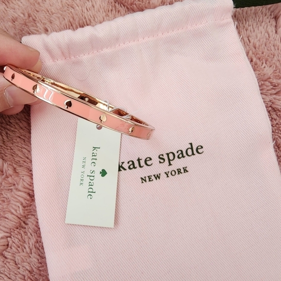 Kate Spade Coral and Gold Spade Bracelet - Picture 4 of 5